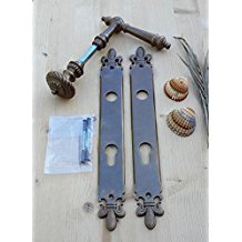 Graf von Gerlitzen Prunkgriffe Antik Messing Tr Haustre PZ 92 Griffe Trgriffe Langschild S33-4A