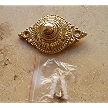 Messing Antik Haustre Graf von Gerlitzen Klingel 1 Brass Door Bell Tr Trklingel K9P-K12P