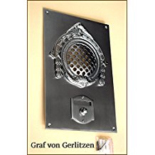 Graf von Gerlitzen Antik Nickel Tr Klingel 1 Grnderzeit Trklingel Klingelschild Klingelplatte Tr Sprechanlage Speek-1N