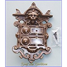 Deurbel Sonnette Messing Klingelschild Haustre Graf von Gerlitzen Klingel 2 Brass Door Bell Tr Trklingel K33A