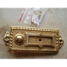 Messing Haustre Graf von Gerlitzen Klingel 1 Brass Door Bell Tr Trklingel K4P