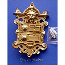 Deurbel Sonnette Messing Klingelschild Haustre Graf von Gerlitzen Klingel 2 Brass Door Bell Tr Trklingel K33P
