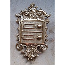 Graf von Gerlitzen Antik Messing Klingel 4 Bergbau Grubenlampe Gnom Zwerg Putto K8P