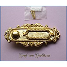 Graf von Gerlitzen Antik Messing Tr Klingel 1 Grnderzeit Trklingel Klingelschild K61P