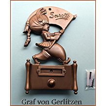Graf von Gerlitzen Antik Messing Tr Klingel 1 Sarotti Mohr Trklingel Klingelschild Klingelplatte K83A