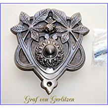 Deurbel Sonnette Messing Klingelschild Haustre Graf von Gerlitzen Klingel 1 Brass Door Bell Tr Trklingel K56A