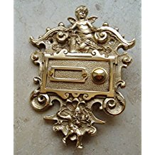 Graf von Gerlitzen Antik Messing Klingel 1 Bergbau Grubenlampe Gnom Zwerg Putto K7P