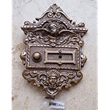 Messing Antik Graf von Gerlitzen Klingel 1 Grnderzeit Brass Door Bell Tr Trklingel K2A
