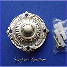 Deurbel Sonnette Messing Nickel Klingelschild Haustre Graf von Gerlitzen Klingel 1 Brass Door Bell Tr Trklingel K13N