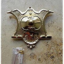 Graf von Gerlitzen Antik Messing Tr Klingel 1 Grnderzeit Trklingel Klingelschild K37P