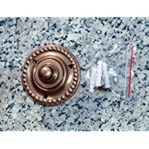 Messing Antik Haustre Graf von Gerlitzen Klingel 1 Brass Door Bell Tr Trklingel K11A