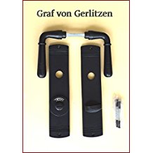 Graf von Gerlitzen Prunkgriffe Antik Eisen Tr WC Griffe Trgriffe Trbeschlag Trdrcker Trklinken Langschild S72-1E