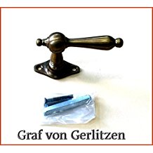 Graf von Gerlitzen Antik Messing Fenster Griff Griffe Fenstergriff Fenstergriffe Fensterolive Fensteroliven F60A