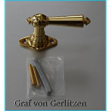 Graf von Gerlitzen Antik Messing Fenster Griff Griffe Fenstergriff Fenstergriffe Fensterolive Fensteroliven F58P