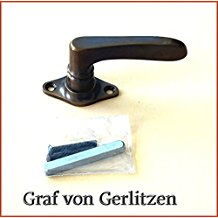 Graf von Gerlitzen Antik Messing Fenster Griff Griffe Fenstergriff Fenstergriffe Fensterolive Fensteroliven F57A