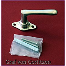 Graf von Gerlitzen Antik Messing Nickel Fenster Griff Griffe Fenstergriff Fenstergriffe Fensterolive Fensteroliven F59N