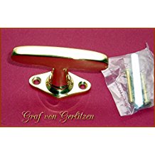Graf von Gerlitzen Antik Messing Fenster Griff Fenstergriff Fensterolive F51P