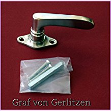 Graf von Gerlitzen Antik Messing Nickel Fenster Griff Griffe Fenstergriff Fenstergriffe Fensterolive Fensteroliven F57N