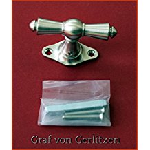 Graf von Gerlitzen Antik Messing Nickel Fenster Griff Griffe Fenstergriff Fenstergriffe Fensterolive Fensteroliven F55N