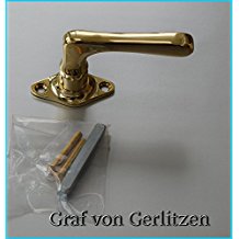 Graf von Gerlitzen Antik Messing Fenster Griff Griffe Fenstergriff Fenstergriffe Fensterolive Fensteroliven F56P