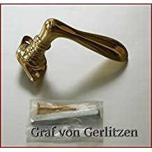 Graf von Gerlitzen Antik Messing Fenster Griff Griffe Fenstergriff Fenstergriffe Fensterolive Fensteroliven F62P