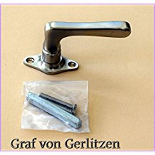 Graf von Gerlitzen Antik Messing Nickel Fenster Griff Griffe Fenstergriff Fenstergriffe Fensterolive Fensteroliven F56N