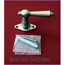 Graf von Gerlitzen Antik Messing Nickel Fenster Griff Griffe Fenstergriff Fenstergriffe Fensterolive Fensteroliven F58N