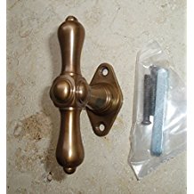 Graf von Gerlitzen Antik Messing Fenster Griff Griffe Fenstergriff Fensterolive F18A